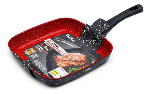 Frigideira Grill Quadrada Indução 24cm