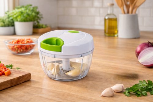 Processador de Alimentos Manual com Corda Retrátil