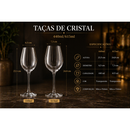 Jogo de Taças Vinho Cristal 440 ou 615ml c/ 6 ou 12 Unidades Drinks Água Resistente Sofisticação
