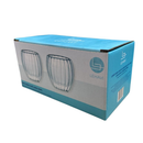 Conjunto 2 Copos Café Espresso Vidro Borossilicato Lehavi 90ml Parede Dupla Térmico Transparente Resistente Premium