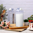 Garrafa Vidro Tampa Leite Sucos Bebidas Geladeira Mesa Cozinha Recipiente