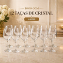 Jogo de Taças Vinho Cristal 440 ou 615ml c/ 6 ou 12 Unidades Drinks Água Resistente Sofisticação