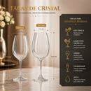 Jogo de Taças Vinho Cristal 440 ou 615ml c/ 6 ou 12 Unidades Drinks Água Resistente Sofisticação