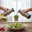 Porta Temperos de Vidro 320ml com Detalhes em Inox para Cozinha achadinho