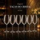 Jogo de Taças de Vinho Cristal 440ml ou 615ml