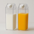 Garrafa Vidro Tampa Leite Sucos Bebidas Geladeira Mesa Cozinha Recipiente