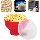 Pipoqueira Silicone Microondas Pipoca Sem Óleo Cozinha Saudável Dobrável Tampa
