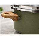 Panela de Pressão Indução 4,2L Max Chef Wood Compatível Gás e Indução Verde acinzentado