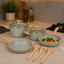 Kit 4 Panelas e 3 Utensílios Cozinha - Cinza