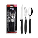Talheres 12 Peças Inox Preta