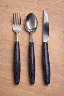 Talheres 12 Peças Inox Premium Preta
