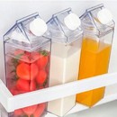 Garrafa Vidro Tampa Leite Sucos Bebidas Geladeira Mesa Cozinha Recipiente