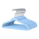 Kit de Cabides de Veludo Antiderrapantes para Organização de Closet achadinho