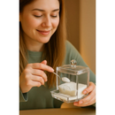 Dispenser Acrílico para Cotonetes com Tampa Transparente achadinho