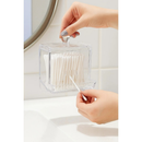 Dispenser Acrílico para Cotonetes com Tampa Transparente achadinho