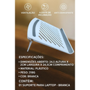 Suporte Dobrável para Notebook Ajustável Ergonômico Antiderrapante para Mesa achadinho