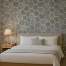Papel de Parede Decorativo Cinza Estilo Ripado para Ambientes Internos achadinho