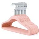 Kit de Cabides de Veludo Antiderrapantes para Organização de Closet achadinho