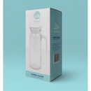 Jarra Vidro Transparente 1 Litro Design Moderno Uso Diário Água Suco Mesa Cozinha