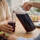 Jarra Vidro Transparente 1 Litro Design Moderno Uso Diário Água Suco Mesa Cozinha
