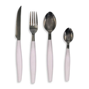 Kit Talheres 25 Peças Branco Jantar Almoço Faca Garfo Pegador Servir