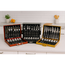Conjunto Talheres Inox 24 Peças Luxo Elegante Maleta Organizador Completo