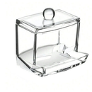 Dispenser Acrílico para Cotonetes com Tampa Transparente achadinho