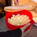 Pipoqueira Silicone Microondas Pipoca Sem Óleo Cozinha Saudável Dobrável Tampa