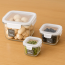 Conjunto 3 Potes Hermético Quadrado Plástico Mantimentos Alimentos Cozinha