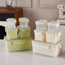 Kit 5 Potes Alimentos Recipientes Plástico Conserva Cozinha Organizador