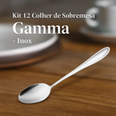 Kit 12 Colheres Sobremesa Inox Resistente Durável Design Ergonômico Fácil Limpeza