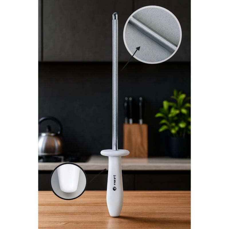 Chaira Afiador Faca 8 Polegadas Bastão Profissional Cozinha Chef