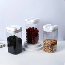 Kit 3 Potes Vasilha Armazena Feijão Arroz Cozinha Conserva Alimento Recipiente