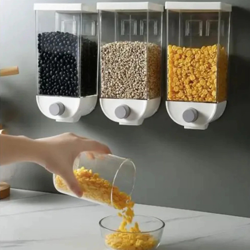 Organizador Suspenso Multiuso Grãos Cereais Ração Café Farinha 1000ml 1500ml Armazenar