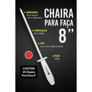 Chaira Afiador Faca 8 Polegadas Bastão Profissional Cozinha Chef