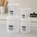 Kit 4 Potes Plástico Conserva Armazenar Tampa Arroz Feijão Recipiente Cozinha