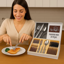 Faqueiro Inox 24 Peças Talheres Garfo Faca Colher Jantar Cozinha Completo