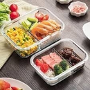 Pote Vidro Divisória Marmita Vasilha Congelar Comida Trabalho Cozinha