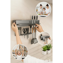 Suporte Organizador Utensílios Cozinha 10 Ganchos Porta Talheres Decoração