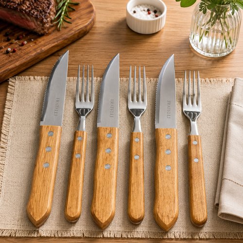 Talheres Jumbo Churrasco Inox 6 Peças