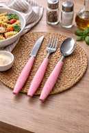 Talheres 12 Peças Inox Premium Rosa